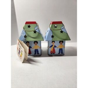 Save The Children‎ Hanging Lantern Candy Tin Decorative Collectible Set Of 2